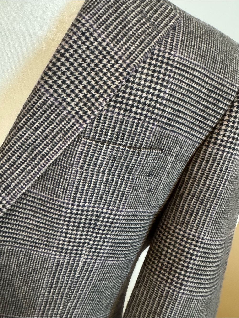 Ralph Lauren Gray Glen Plaid Wool Blazer